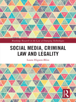 cover image of Social Media, Criminal Law and Legality